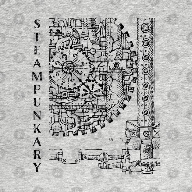 Steampunk Drawing Steampunkary Mechanical Gadget 3 by CoffeeandTeas